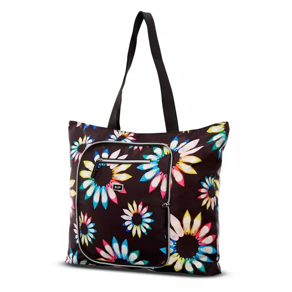 Sarah Jessica Parker Foldable Tote Bag - Black Shoe Wheel