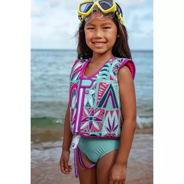 Speedo Kids' Swim Vest - Purple L/XL: Swim Training Float for Ages 3-8