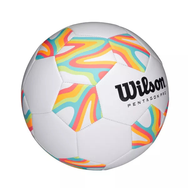 Wilson Pentagon Pro Target Bright Size 4 Soccer Ball: Kids, Composite Shell