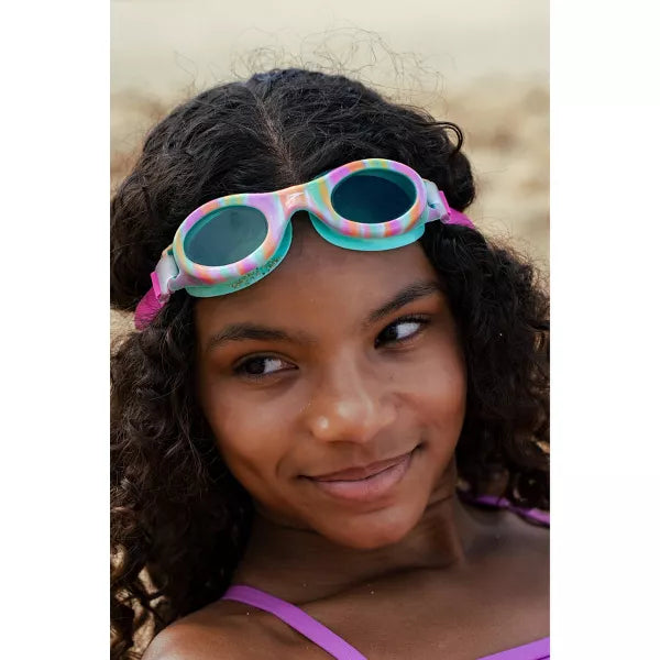 Speedo Junior Glide Print Swim Goggles - Teal/Multi