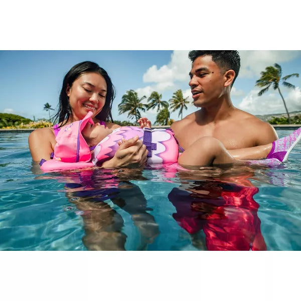 Speedo Infant Life Vest - Pink: Zipper Buckle Closure, Polyethylene Polyester Material