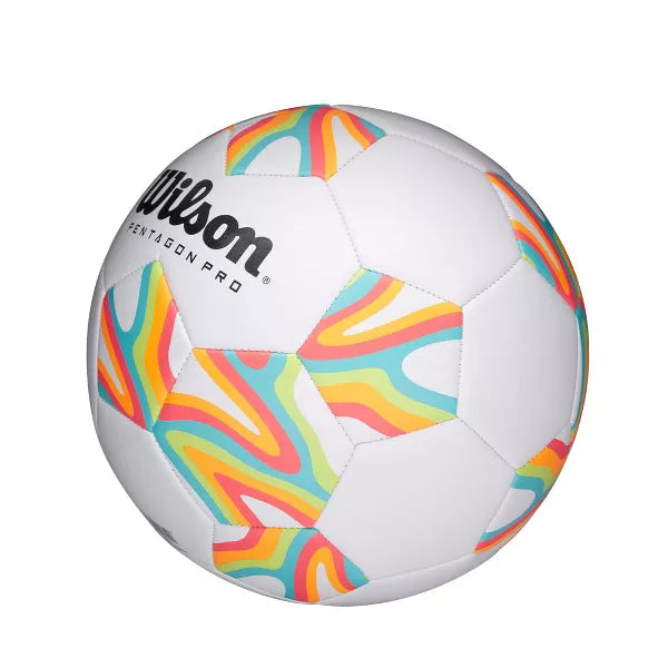 Wilson Pentagon Pro Target Bright Size 3 Soccer Ball: Composite Shell, 5-8 Years