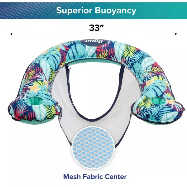 Aqua Leisure Luxury Noodle Chair Soft Tek: Polyester Pool Float Chair, 1 Person Capacity