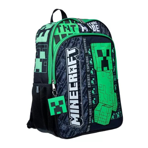 Minecraft Kids' 16" Backpack - Black