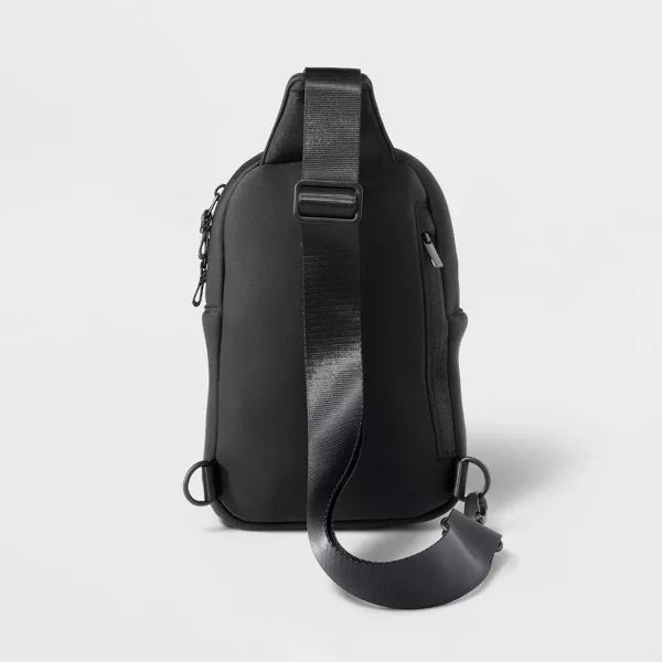 Water Bottle Crossbody Bag - All In Motion Black: Recycled Polyester, Knit