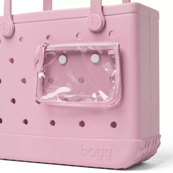 Bogg Bag Baby Bogg Tote Bag - Beach Hydrangea: Vinyl Hardside Shoulder Handbag