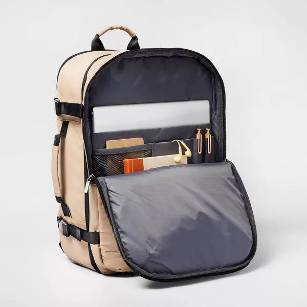 35L Travel Backpack Dark Ivy - Open Story