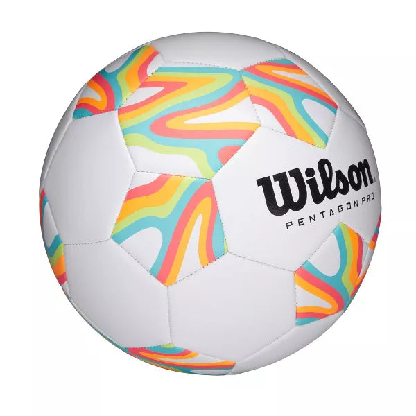 Wilson Pentagon Pro Target Bright 05 Soccer Ball: Composite Shell, Size 5