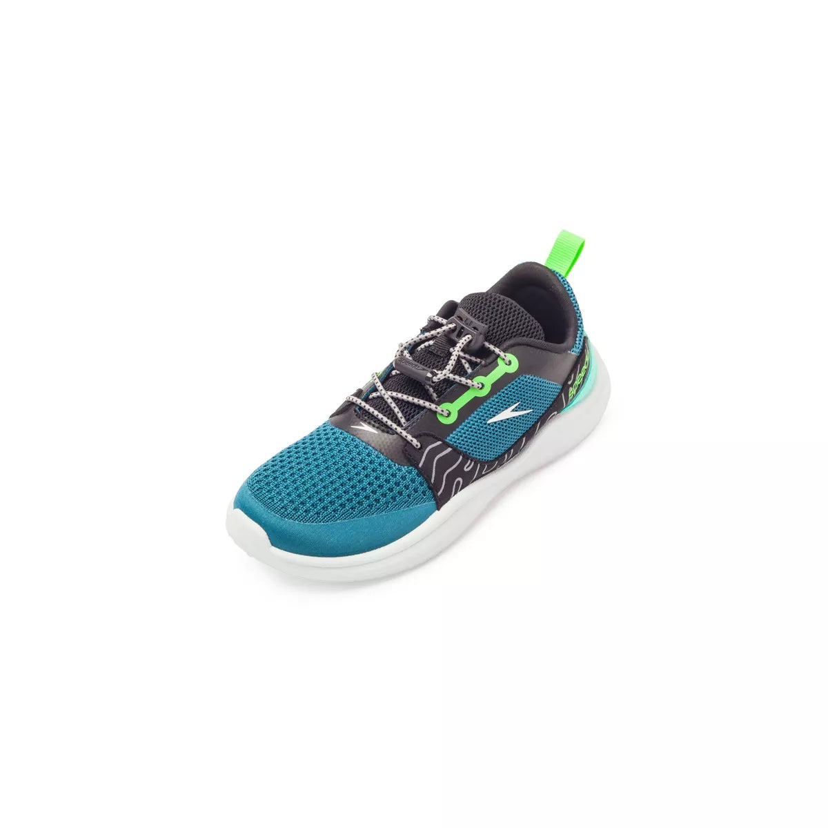 Speedo Junior Watertrek - Green/Black L: Water Shoes for Kids
