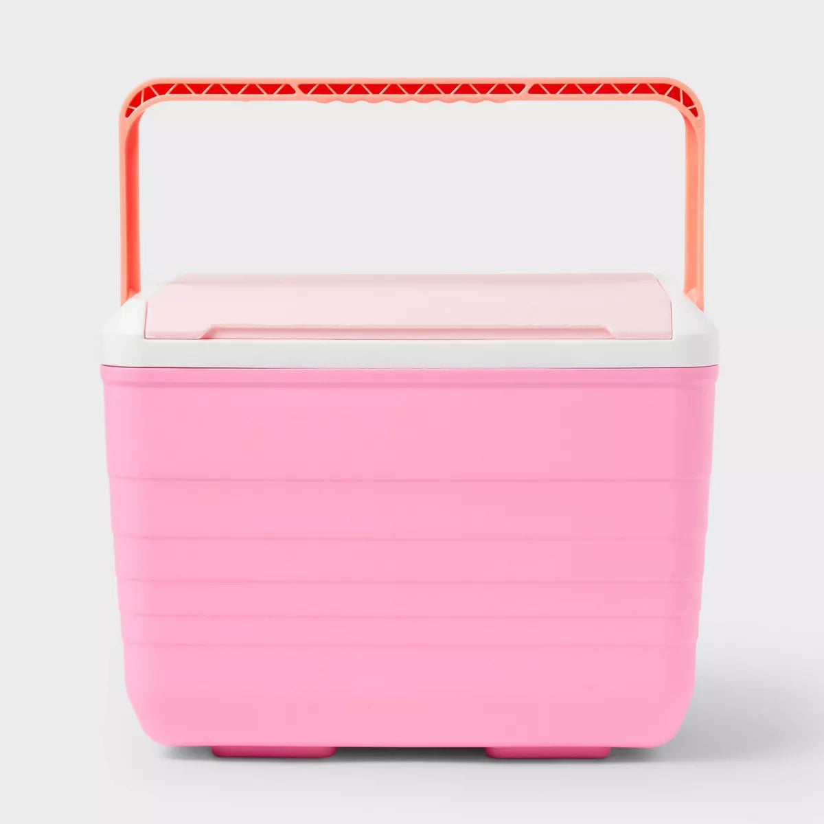 14 Cans/10qt Hard Sided Cooler - Sun Squad Pink: Recycled Plastic Beverage Carrier