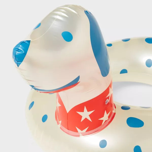 Character Tube Dog - Sun Squad: White PVC Pool Float for Ages 6+