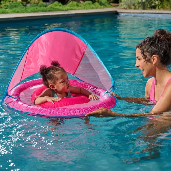 Swimways Sun Canopy Spring Float with Hyper-Flate Valve