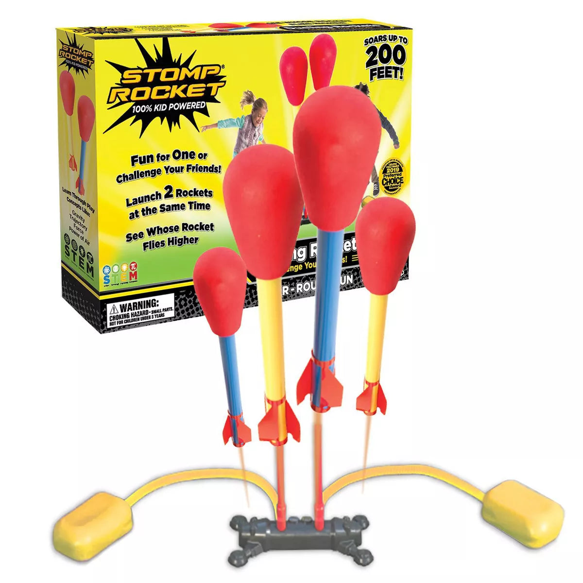 Stomp Rocket Dueling High-Flying Toy Rocket Double Launch Set (Please be advised that sets may be missing pieces or otherwise incomplete.)