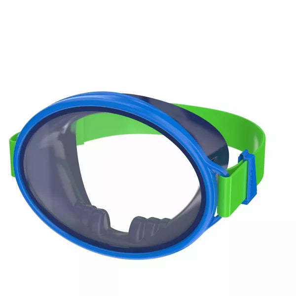 Speedo Kids' Porto Snorkel Mask Set - Blue/Green: Ages 3-8, Includes Snorkel & Mask (Please be advised that sets may be missing pieces or otherwise incomplete.)
