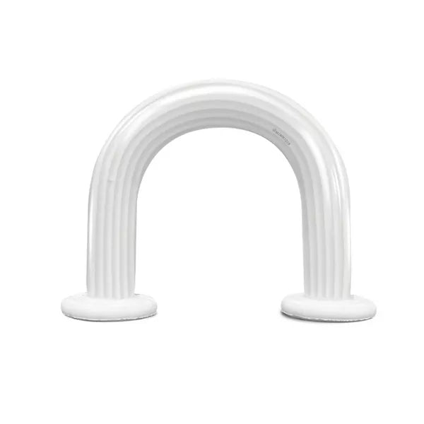 MINNIDIP Exclusive Resort Collection Garland Arch Play Sprinkler - Iridescent Pearl: Portable, Inflatable Fun for Kids
