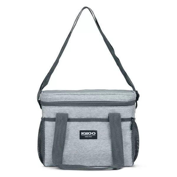 Igloo Lunch+ Cube 12 Lunch Tote with Pack Ins - Gray: Insulated Bag for Adults, Includes 3 Containers