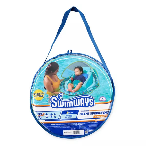 Swimways Infant Baby Spring Float - Green: Water Floats & Inflatables for Ages 3 Months+