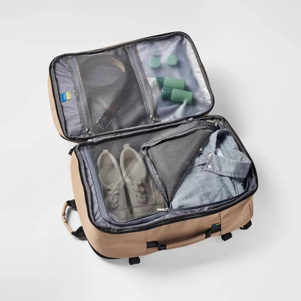 35L Travel Backpack Dark Ivy - Open Story