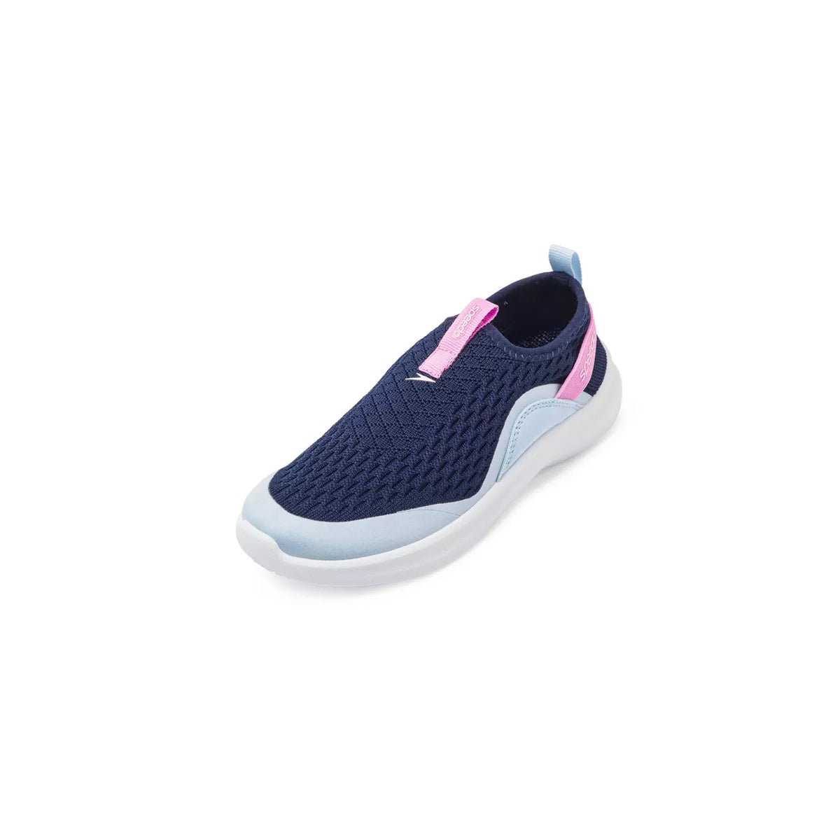Speedo Junior Pull On Water Shoes - Navy M: Botanical Pattern, Breathable Upper