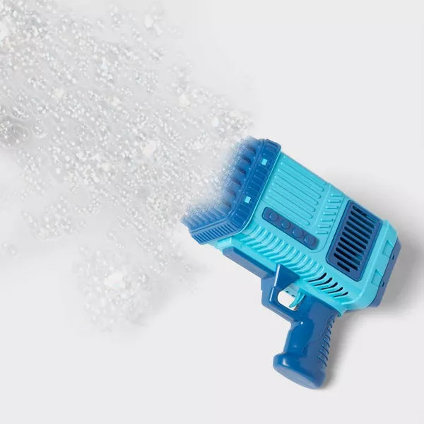 Light Up Volcano 49 Hole Bubble Blaster Blue - Sun Squad: Toy for Age 3+