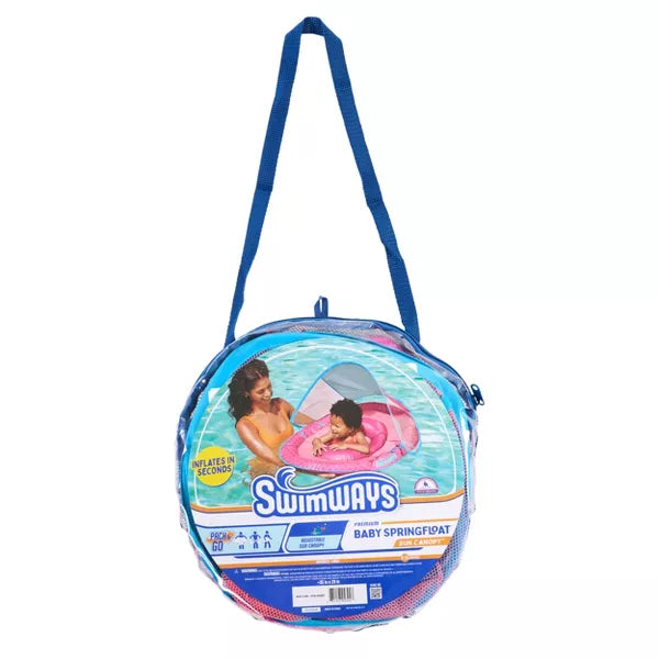Swimways Sun Canopy Spring Float with Hyper-Flate Valve
