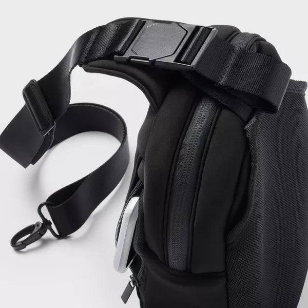Water Bottle Crossbody Bag - All In Motion Black: Recycled Polyester, Knit