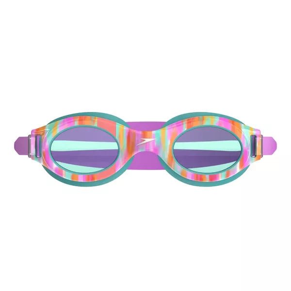 Speedo Junior Glide Print Swim Goggles - Teal/Multi