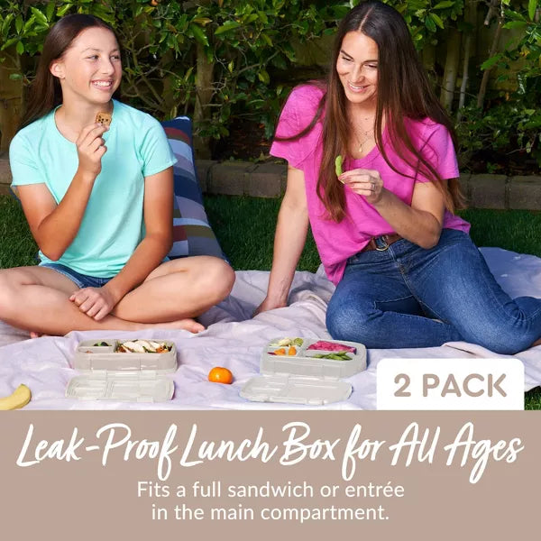 Bentgo Fresh Leakproof Bento Lunch Box 2pk - Dune & Moondust: BPA-Free Containers (Please be advised that sets may be missing pieces or otherwise incomplete.)