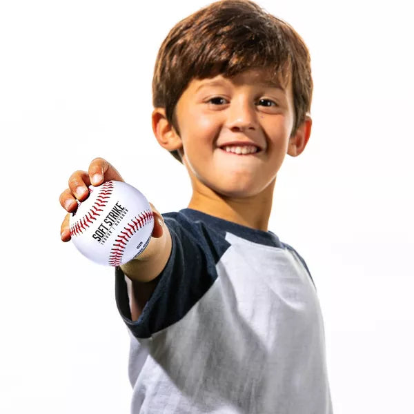 MLB 2-pack Teeball barbell Sports Ball: 9" White PVC Rubber Baseballs (Please be advised that sets may be missing pieces or otherwise incomplete.)