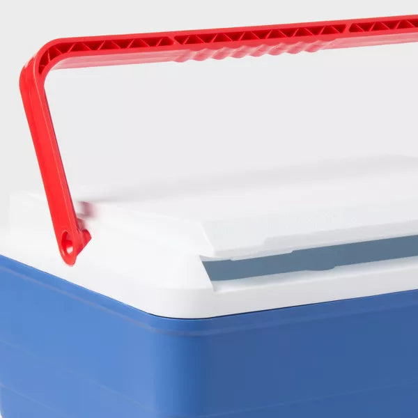 14 Cans/10qt Hard Sided Cooler - Sun Squad Blue: 20% Recycled Plastic Material