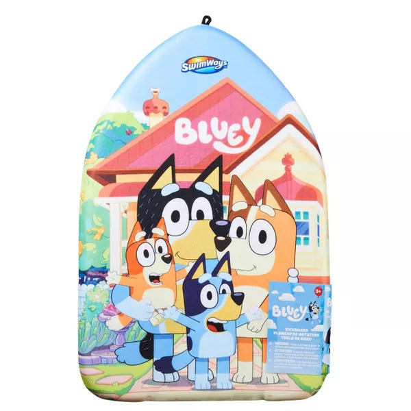 Swimways Kickboard Swim Training Floats and Board - Bluey: TPE Material, Ages 5+