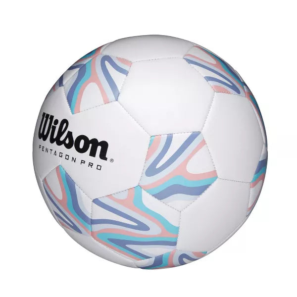 Wilson Pentagon Pro Target Pastel Size 4 Soccer Ball: Composite Shell, Ages 8-12