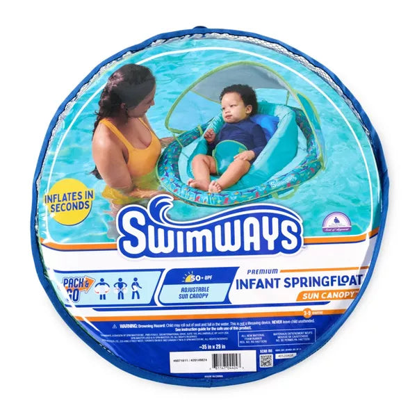 Swimways Infant Baby Spring Float - Green: Water Floats & Inflatables for Ages 3 Months+
