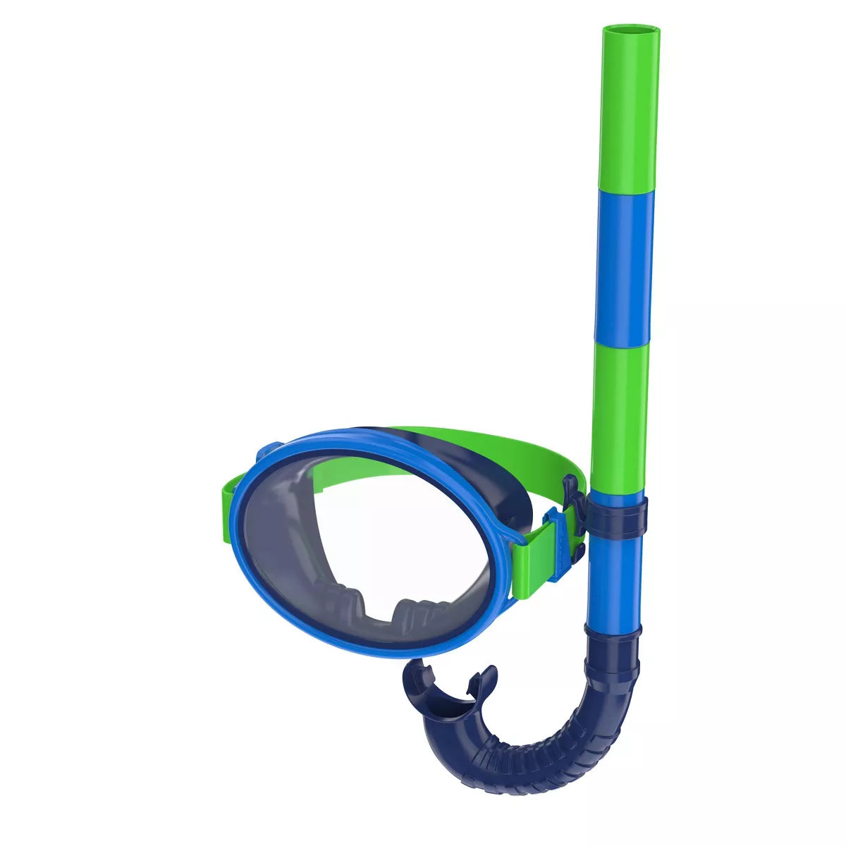Speedo Kids' Porto Snorkel Mask Set - Blue/Green: Ages 3-8, Includes Snorkel & Mask (Please be advised that sets may be missing pieces or otherwise incomplete.)
