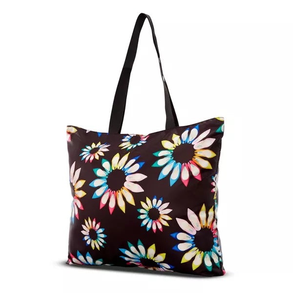 Sarah Jessica Parker Foldable Tote Bag - Black Shoe Wheel