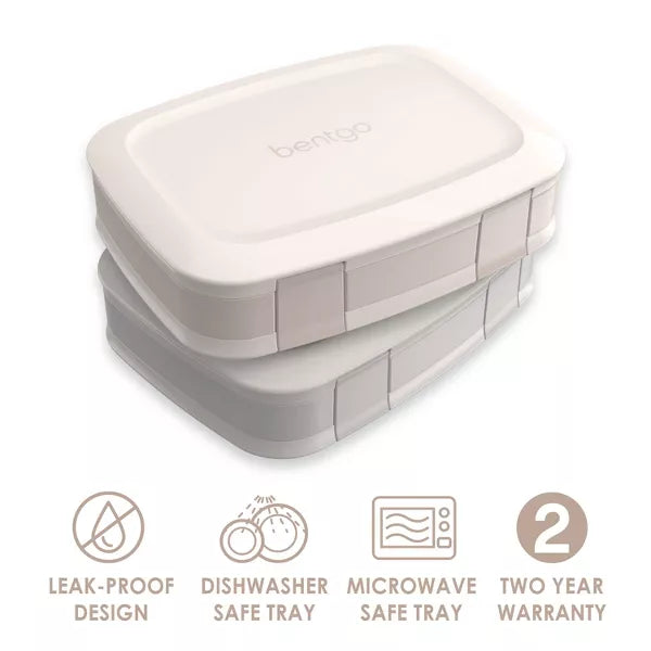 Bentgo Fresh Leakproof Bento Lunch Box 2pk - Dune & Moondust: BPA-Free Containers (Please be advised that sets may be missing pieces or otherwise incomplete.)