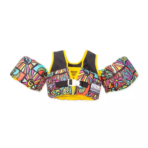 Speedo Splash Jammer - Black: Polyethylene & Polyester Life Jacket Vest, Youth Size