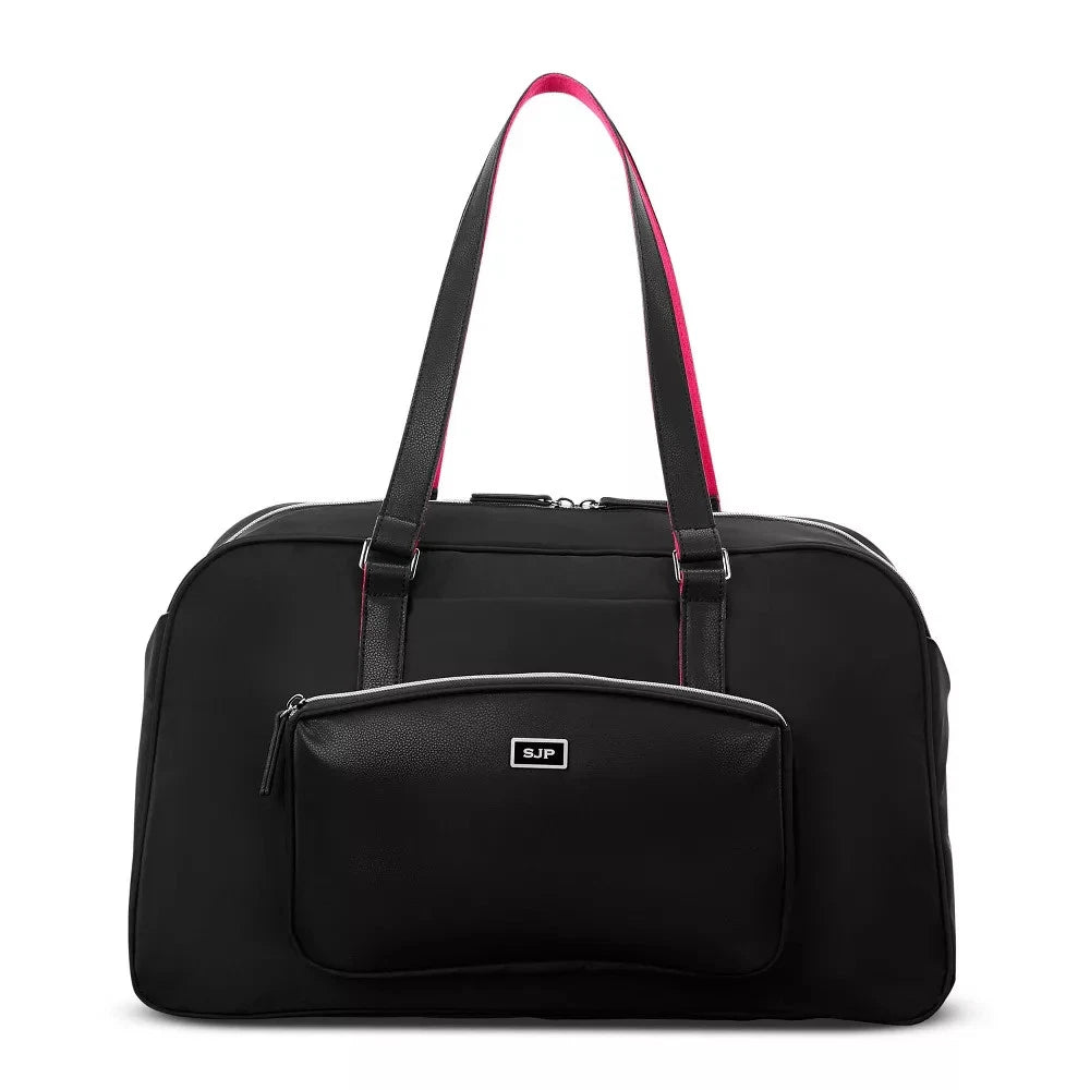 Sarah Jessica Parker Convertible RFID Weekender Bag with Removable Strap Garment Bag - Black