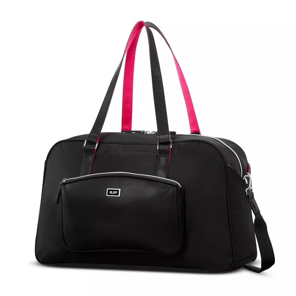 Sarah Jessica Parker Convertible RFID Weekender Bag with Removable Strap Garment Bag - Black